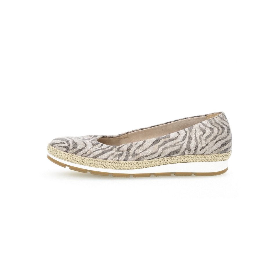 Gabor Ballerina met print safari oud roze