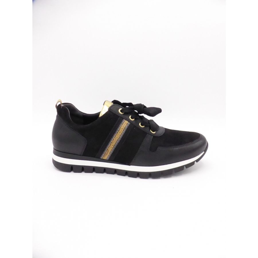 Gabor Hilly sneaker zwart lint goud