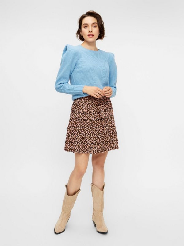 YAS Carlotta ls knit pullover dusk blue_2