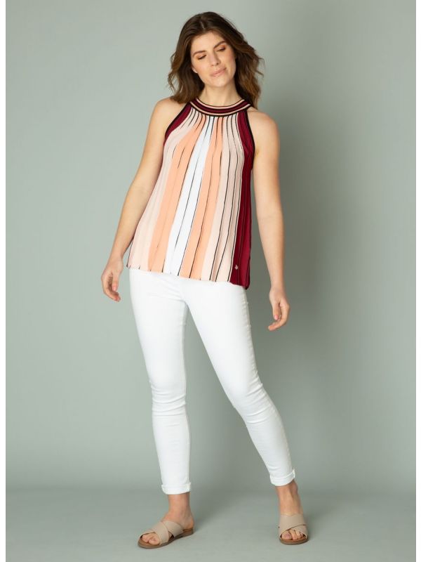 YEST Ingeborg top stripe pastel coral_3