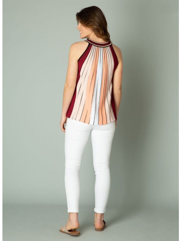 YEST Ingeborg top stripe pastel coral_4