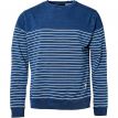 North Derk sweater stripe blue/white 