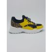Fitters Madeleine yellow black sneaker 