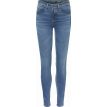 Noisy May Lucy jeans skinny button mid blue 