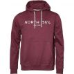 North Mick hoodie opdruk bordeaux 
