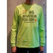 Kitaro Aviation shirt lm opdruk lime 