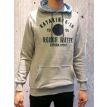 Kitaro Rough sweater hoodie grey melange 
