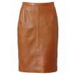 Mart Visser Millers pencil skirt leather cognac 