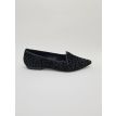Frank Lindie loafer black velours print 