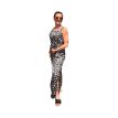 Only M  Leonie maxi dress leopardo nero sabbia 