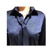 Only M Scarlet blouse lint shine navy 