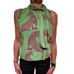 Only M Eliza top halsstrik print pantera verde 