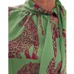 Only M Eliza top halsstrik print pantera verde 