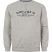 North Dominic sweater logo grijs melee 