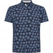 North Cian polo print palm navy blue 