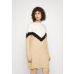 Vero Moda Gingoblock ls o-neck dress tan 