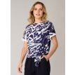 YEST Gryte shirt print deep blue 