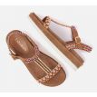 Lazamani Winny sandaal beads tan 