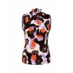 Aime Merle top col mouwloos print leonnoir 