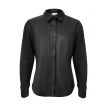 Aime Hannah blouse lederlook black 