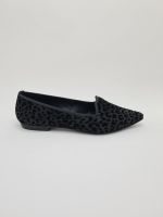 Frank Lindie loafer black velours print_1