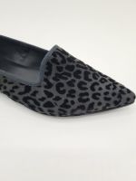 Frank Lindie loafer black velours print_2