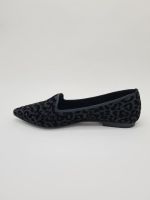 Frank Lindie loafer black velours print_3