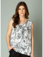 YEST Ilza blouse shirt black white_2