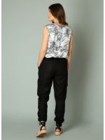YEST Ilza blouse shirt black white_3